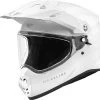 Fly Racing 73-7022 Trekker Solid Helmet White Riding Gear