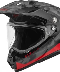 Riding Gear Fly Racing 73-7025 Trekker Pulse Helmet Black/Red