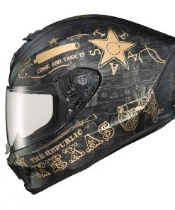 Scorpion EXO-R420 'Lone Star' Black/Gold Full-Face Helmet Riding Gear