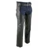 Motorcycle Pants & Chaps Xelement 7554 Men's Black 'Advanced Dual Comfort' Leather Chaps
