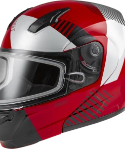 Gmax 72-5931 MD-04S'Reserve' Modular Snow Helmet Red/Silver/Black