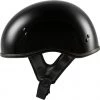 Riding Gear Highway 21.357 Solid Gloss Black Half Helmet