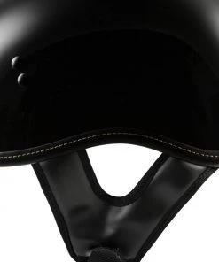Riding Gear Highway 21.357 Solid Gloss Black Half Helmet