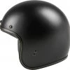 Riding Gear Highway 21 Matte Black .38 Retro Open Face 3/4 Helmet