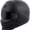 Scorpion Exo 75-1600 'Covert' Open-Face Helmet Matte Black Riding Gear