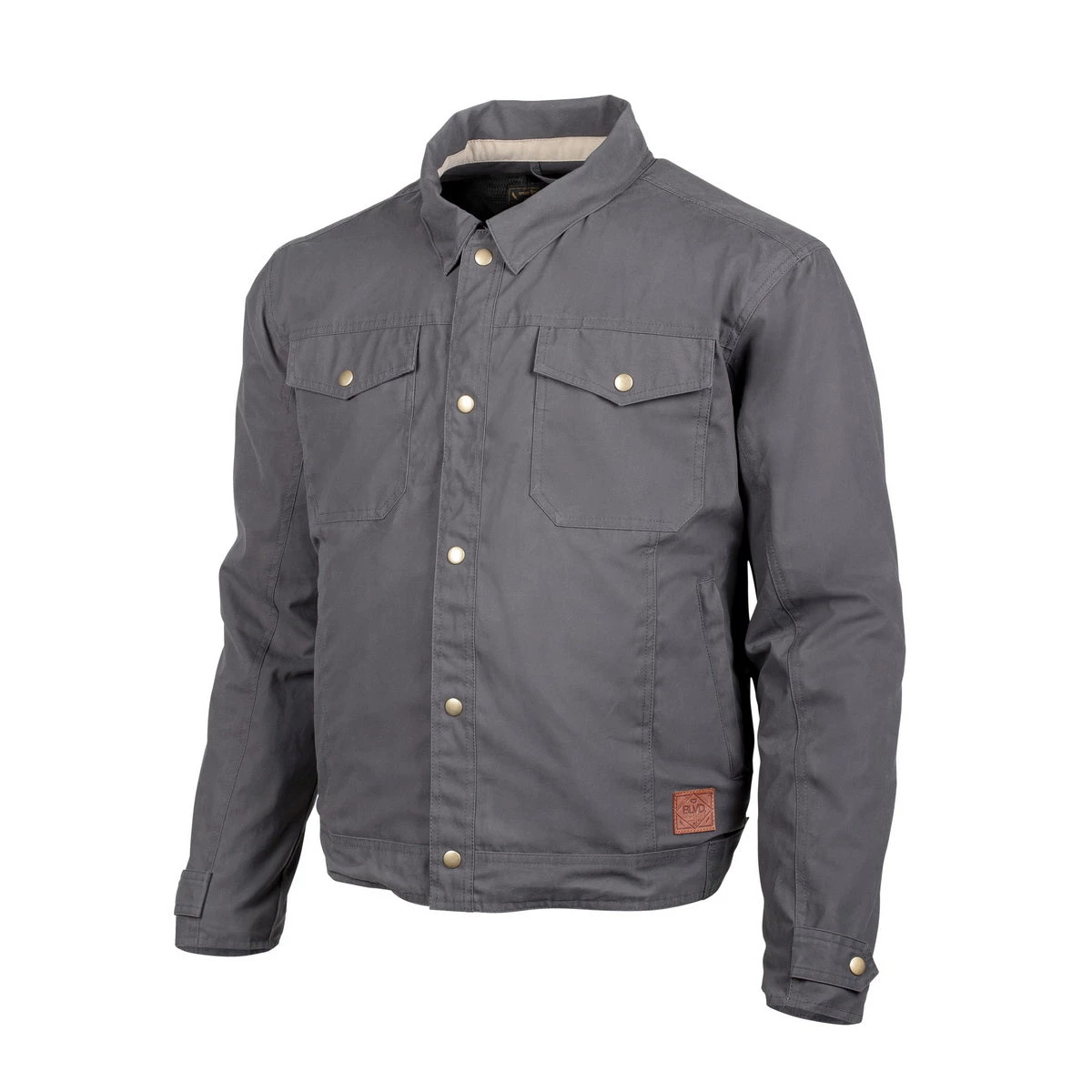 Cortech ‘The Denny’ Men’s Charcoal Classic Traditional Canvas Jacket With Armor Motorcycle Jackets