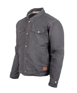 Cortech ‘The Denny’ Men’s Charcoal Classic Traditional Canvas Jacket With Armor Motorcycle Jackets