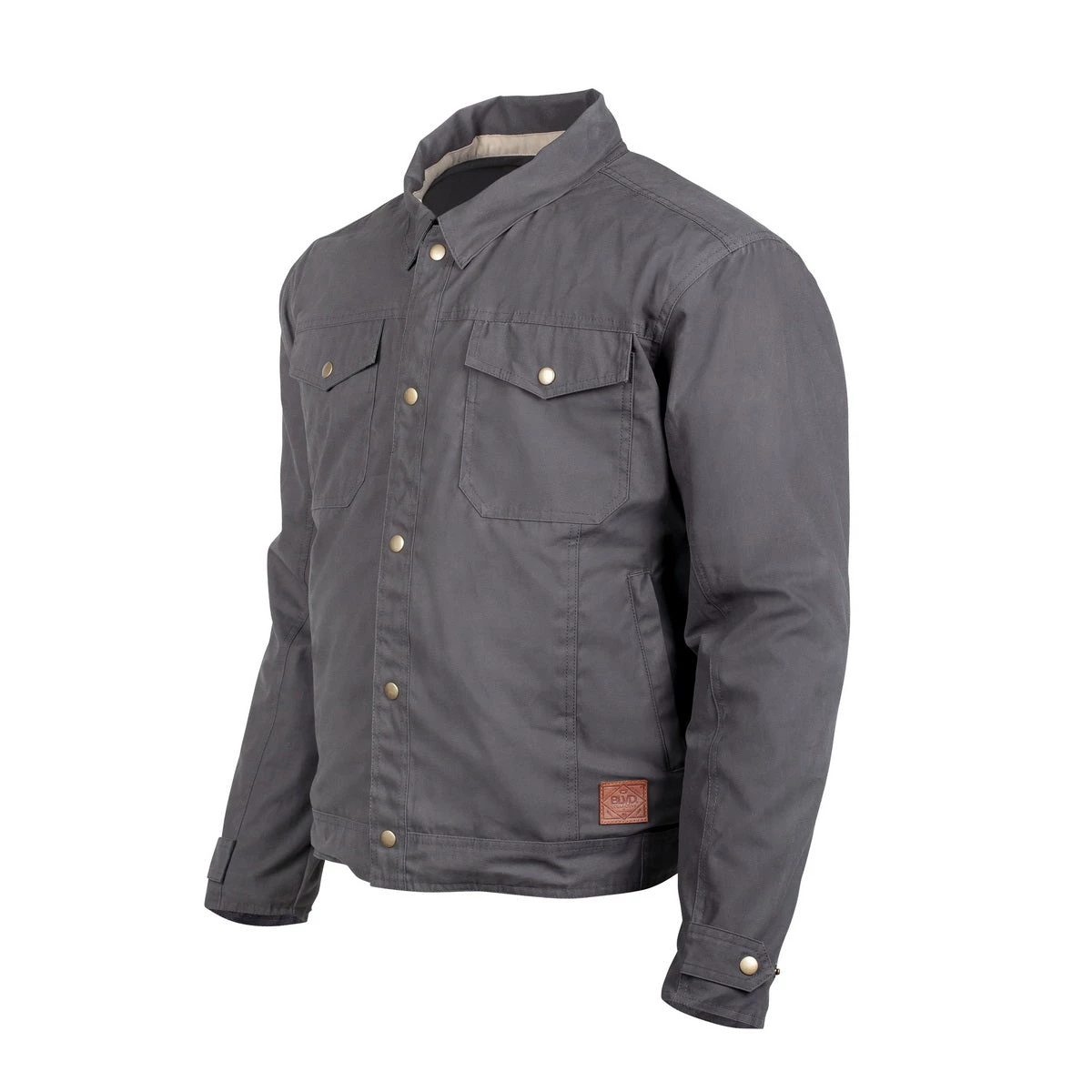 Cortech ‘The Denny’ Men’s Charcoal Classic Traditional Canvas Jacket With Armor Motorcycle Jackets