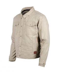 Motorcycle Jackets Cortech ‘The Denny’ Men’s Camel Classic Traditional Canvas Jacket With Armor