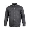 Motorcycle Protective Shirts Cortech ‘The Voodoo’ Mens Charcoal Wax Cotton Riding Shirt With Armor
