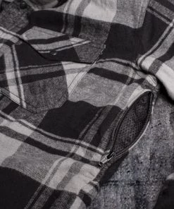 Cortech ‘The Bender’ Mens Red Tide Premium Motorcycle Riding Flannel Shirt With Armor