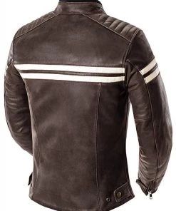 Joe Rocket Classic 92 Womens Brown And Cream Leather Jacket