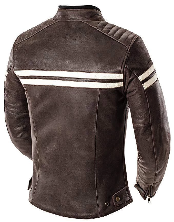 Joe Rocket Classic 92 Womens Brown And Cream Leather Jacket