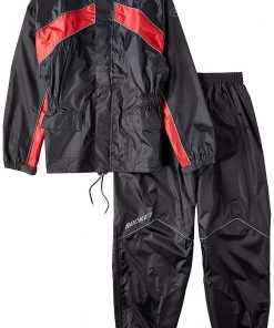 Joe Rocket 'RS-2' Mens Black/Red Rain Suit