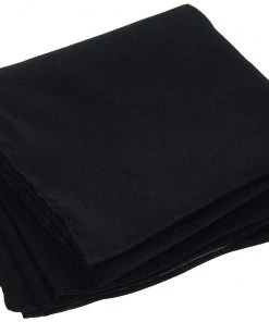 ZanHeadgear B017 100% Cotton Premium Black Bandanna Riding Gear