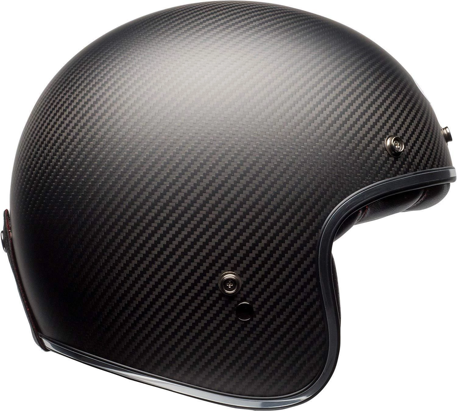Bell Helmets Riding Gear Bell Core Since '54 Custom 500 Carbon Matte Black Open Face Helmet
