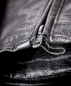 Highway 21 Primer Men's Black Leather Jacket