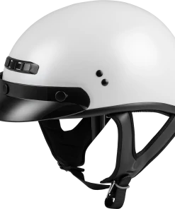 Gmax 72-5422 GM-35 Full Dressed Half Helmet Pearl White