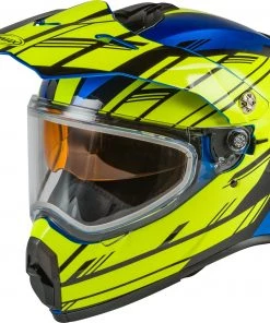 Gmax 72-7219 AT-21S'Adventure Epic' Snow Helmet Blue/Hi-Vis/Black