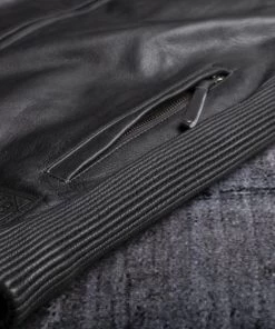 Motorcycle Jackets Cortech ‘The Idol' Mens Black Traditional Premium Leather Motorcycle Jacket With SAS-TEC Armor