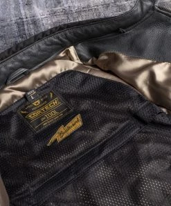 Motorcycle Jackets Cortech ‘The Idol' Mens Black Traditional Premium Leather Motorcycle Jacket With SAS-TEC Armor