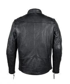 Motorcycle Jackets Cortech ‘The Idol' Mens Black Traditional Premium Leather Motorcycle Jacket With SAS-TEC Armor