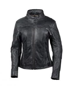 Cortech ‘The Lolo’ Women’s Black Traditional Premium Leather Jacket With SAS-TEC Armor