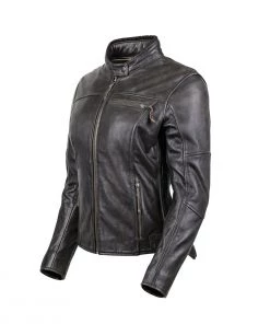 Cortech ‘The Lolo’ Women’s Brown Traditional Premium Leather Jacket With SAS-TEC Armor