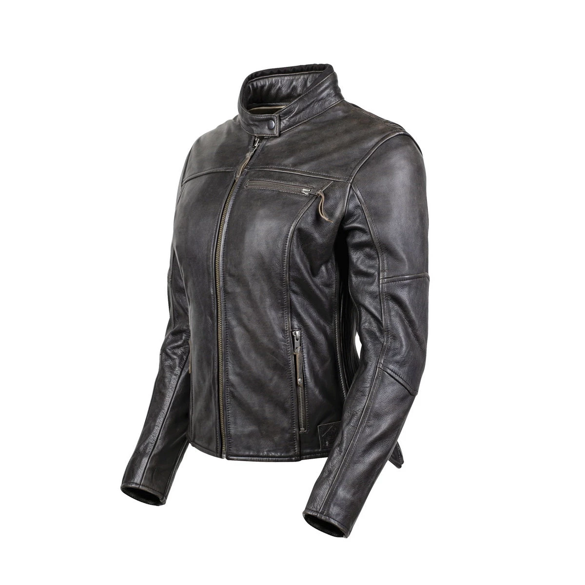 Cortech ‘The Lolo’ Women’s Brown Traditional Premium Leather Jacket With SAS-TEC Armor