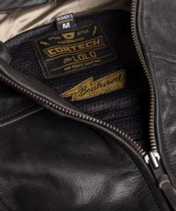 Cortech ‘The Lolo’ Women’s Brown Traditional Premium Leather Jacket With SAS-TEC Armor