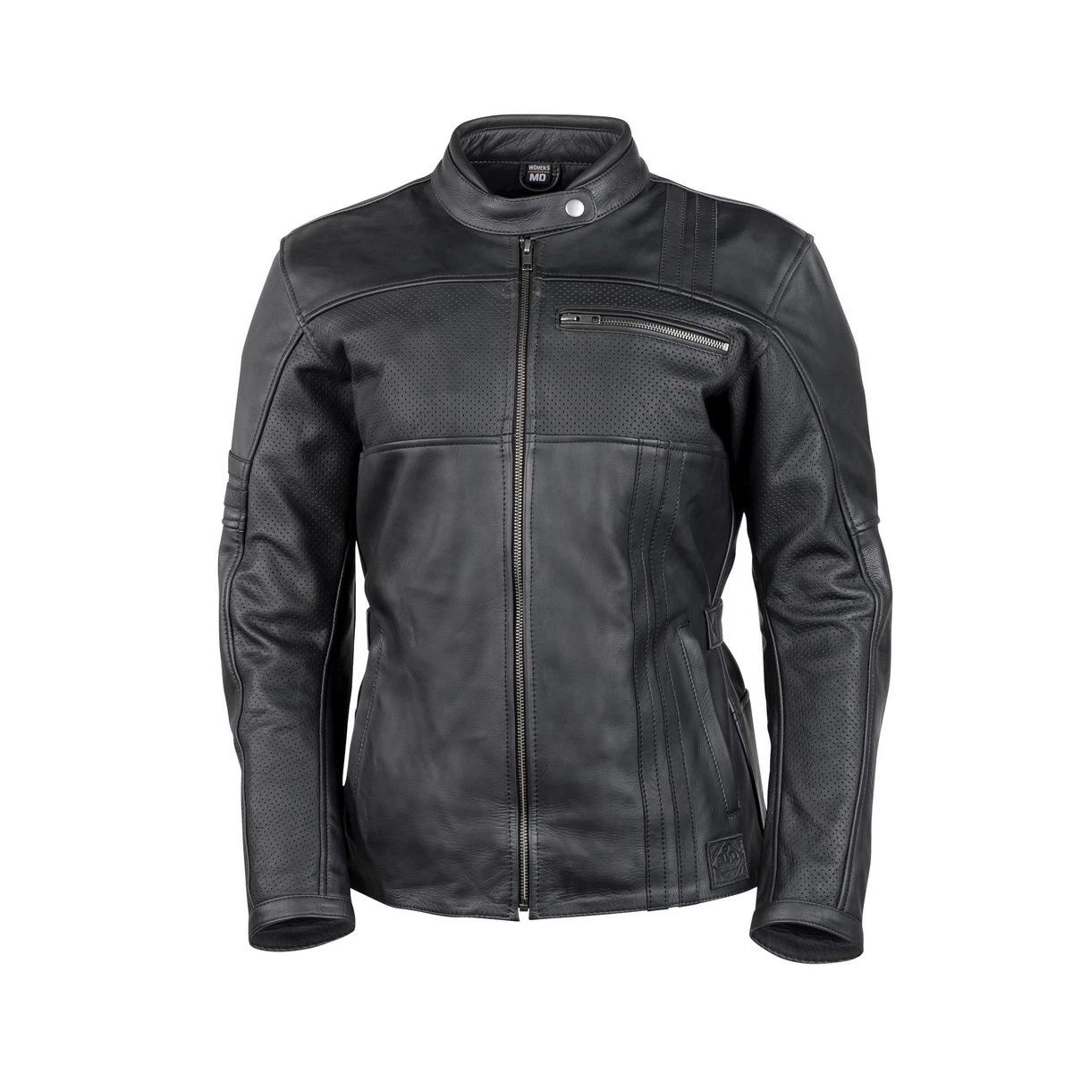 Cortech ‘The Runaway’ Women’s Black Café Inspired Premium Leather Motorcycle Jacket With SAS-TEC Armor Motorcycle Jackets