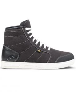 Cortech ‘The Freshman’ Black And White Casual Street Canvas High-top Riding Shoes Riding Gear