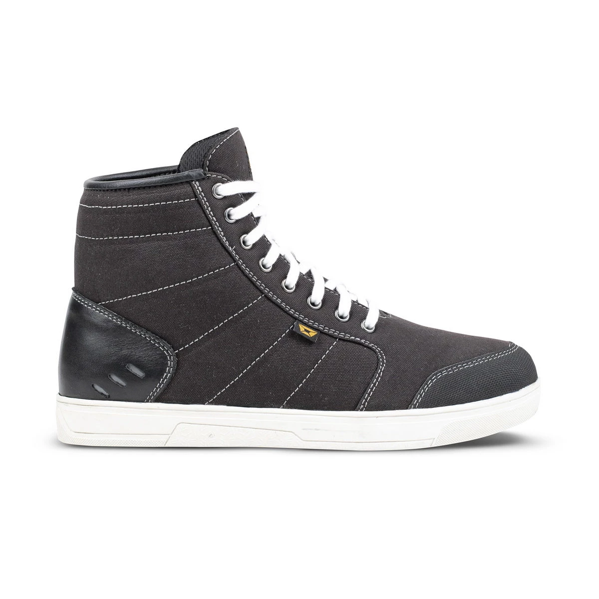 Cortech ‘The Freshman’ Black And White Casual Street Canvas High-top Riding Shoes Riding Gear