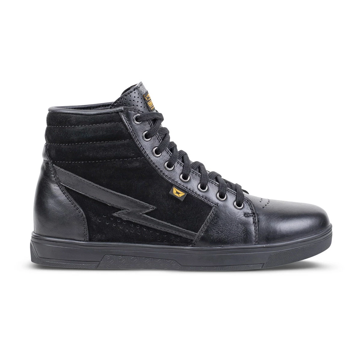 Cortech ‘The Slayer’ Mens Black Casual Street Style Suede With Leather High-Top Riding Shoe Riding Gear