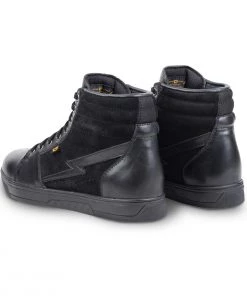 Cortech ‘The Slayer’ Mens Black Casual Street Style Suede With Leather High-Top Riding Shoe Riding Gear