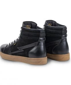 Cortech ‘The Slayer’ Mens Black And Gum Casual Street Style Suede With Leather High-Top Riding Shoe