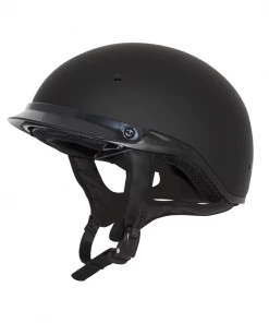 Riding Gear ZOX ST-235A ‘Roadster DDV’ Gloss Black Motorcycle Half Helmet