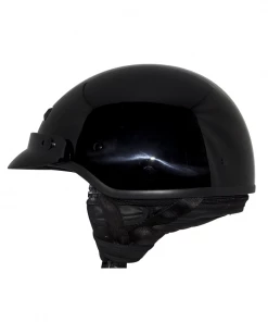 Riding Gear ZOX ST-224 ‘Banos STG Street’ Glossy Black Motorcycle Half Helmet