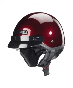 Riding Gear ZOX ST-224 ‘Banos STG Street’ Cherry Red Motorcycle Half Helmet