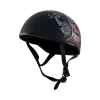 ZOX ST-225A ‘Retro Old School' Muerte Matte Grey Motorcycle Half Helmet