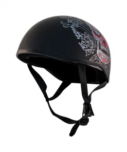 ZOX ST-225A ‘Retro Old School' Muerte Matte Grey Motorcycle Half Helmet