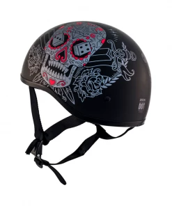 ZOX ST-225A ‘Retro Old School' Muerte Matte Grey Motorcycle Half Helmet