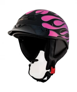 ZOX ST-225B ‘Alto Custom' Hot Rod Matte Purple Motorcycle Half Helmet Riding Gear