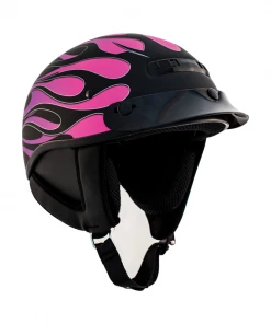 ZOX ST-225B ‘Alto Custom' Hot Rod Matte Purple Motorcycle Half Helmet Riding Gear
