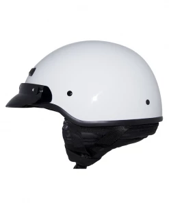 ZOX ST-224 ‘Banos STG Street’ Glossy White Motorcycle Half Helmet Riding Gear