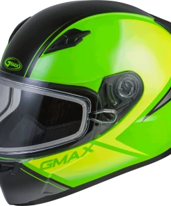 Gmax 72-6334 FF-49S 'Hail' Full-Face Snow Helmet Neon Grn/Hi-Vis/Blk Riding Gear
