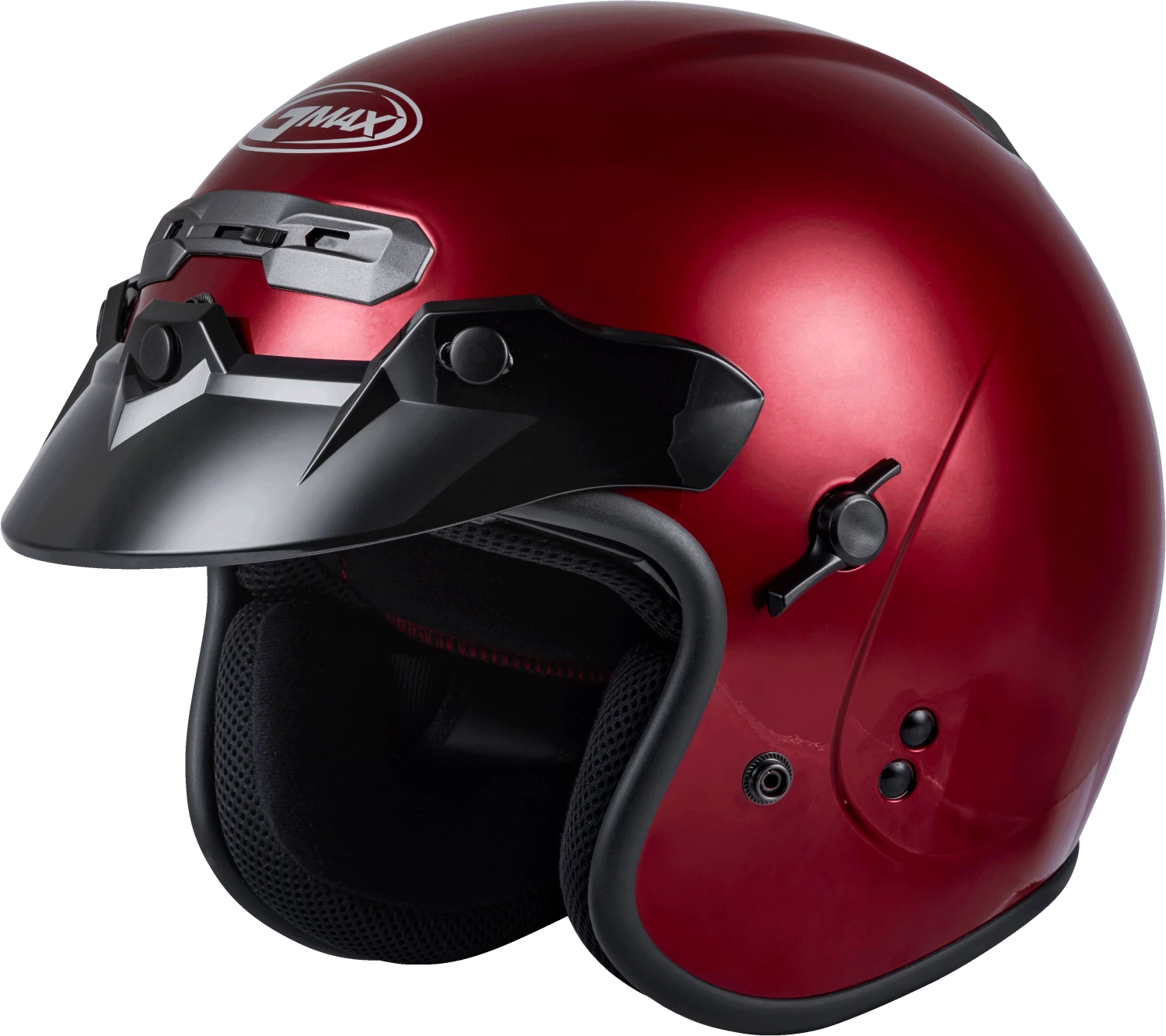 Gmax 72-4925 GM-32 Open-Face Helmet Candy Red
