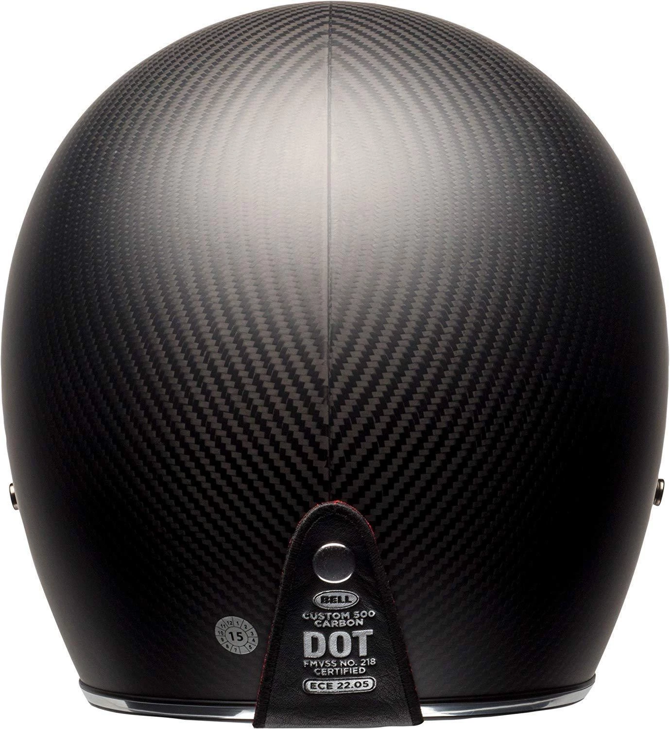 Bell Helmets Riding Gear Bell Core Since '54 Custom 500 Carbon Matte Black Open Face Helmet