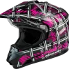 Gmax 72-7149 GM-11S Dual-Sport Pink Ribbon Riders Snow Helmet Blk/Pink Riding Gear
