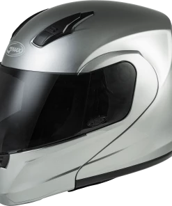 Gmax 72-5023 MD-04 Modular Helmet Metallic Silver Riding Gear